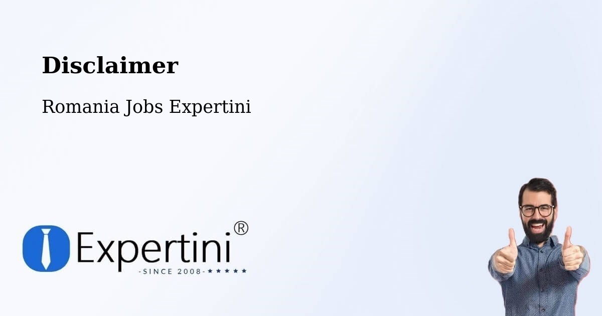 Disclaimer – Cuci - Romania Jobs Expertini